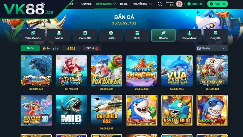 Bắn Cá VK88 - Địa Chỉ Săn Cá Trực Tuyến Đổi Thưởng Bất Ngờ Giới thiệu về tựa game bắn cá VK88