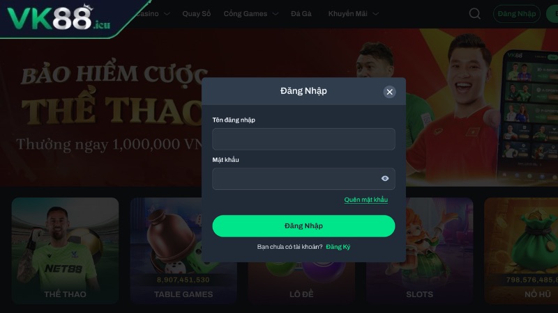 Hướng dẫn các bước đăng nhập VK88 dễ dàng