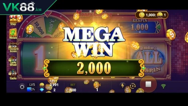 Slots VK88 - Sân Chơi Săn Thưởng Trúng Jackpot Siêu Khủng Huyền Thoại Jackpot bùng nổ trong từng lượt quay
